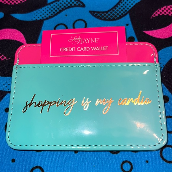 New Shopping Is My Cardio Credit Card Wallet/Holder - Picture 1 of 4